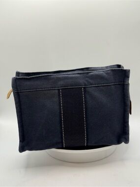 Vintage Hermès Acapulco Navy Canvas Toiletry Travel Pouch
